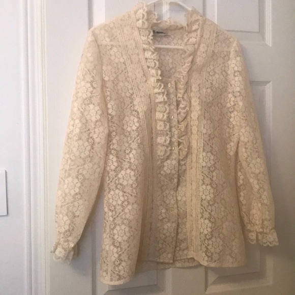 Tumbleweeds Tops - Vintage tumbleweeds lace blouse top medium